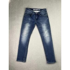Vintage Genes Black Jeans Blue Mens 28x30 VGB Slim Fit Stretch Denim Pants
